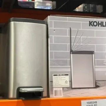 KOHLER 콜러 사각 풋 스레기통 6L 2개