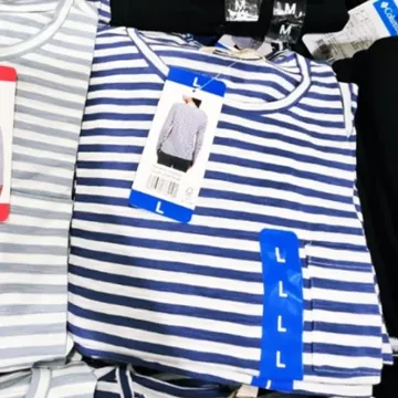 JACHS 여성 슬럽 티셔츠 S,M,L US SIZE