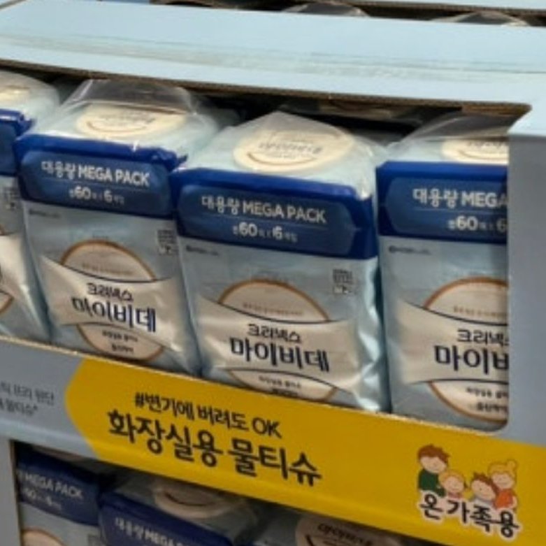 크리넥스 마이비데 물티슈 60매 X 6팩