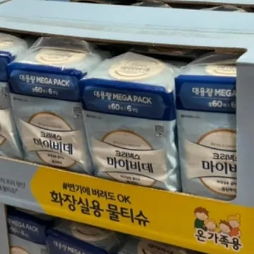 크리넥스 마이비데 물티슈 60매 X 6팩