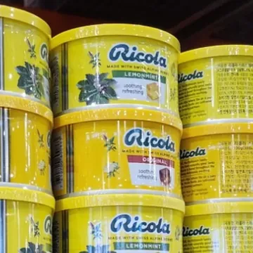 RICOLA 허브 캔디 600G / 100G X 6
