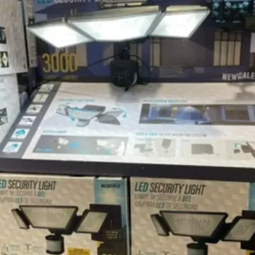 LED센서 라이트 밝기: 3000루멘 태양광 작동