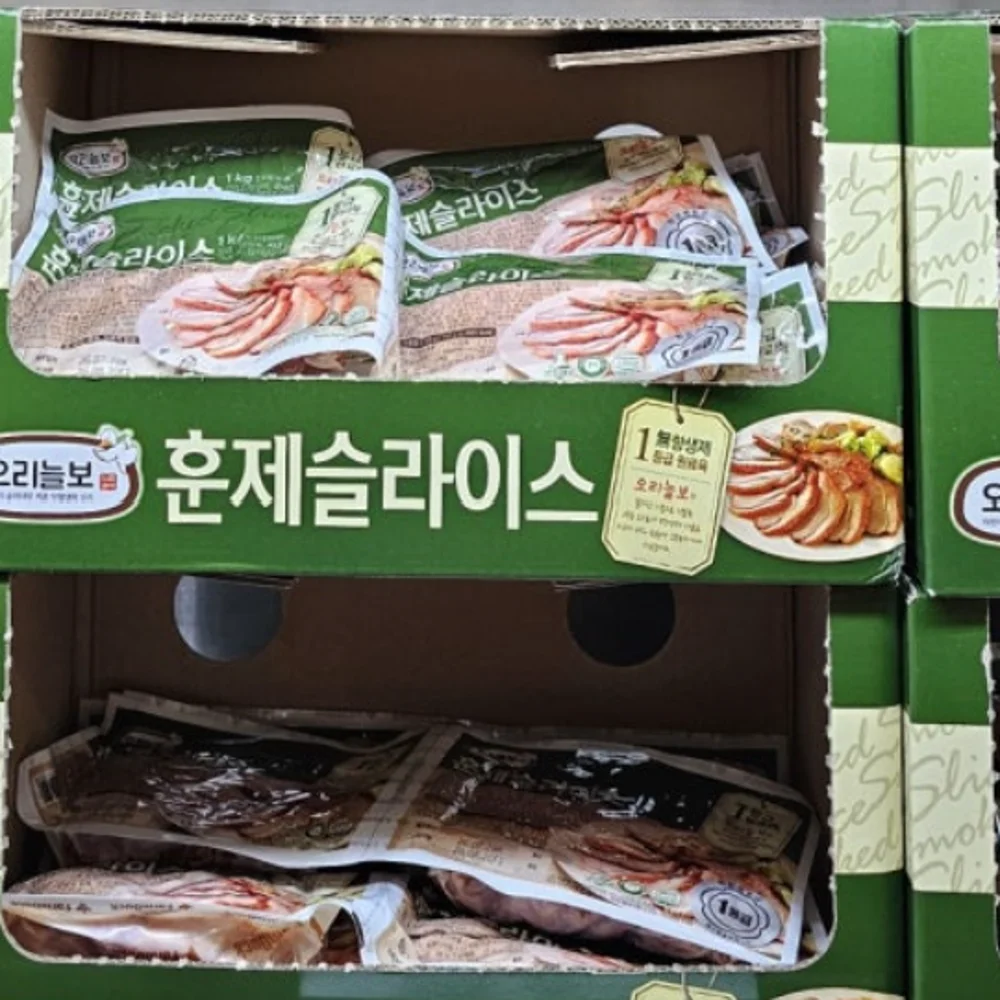 오리늘보 무항생제훈제슬라이스 500GX2원산지국내산