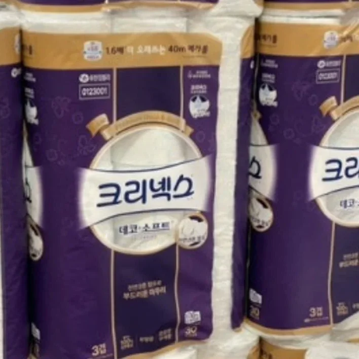 크리넥스 데코&소프트 화장지 40M X 30롤 3겹
