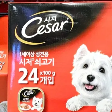 시저 애견사료 / 소고기 100G X 24캔