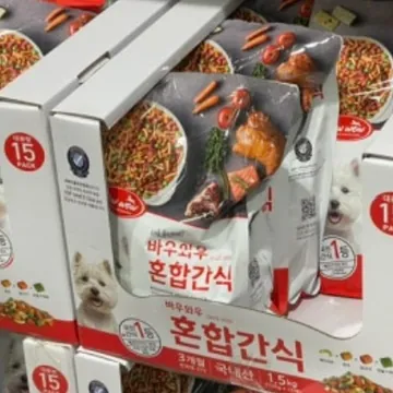 바우와우 애견용 혼합간식 1.5KG (100G X 15팩)