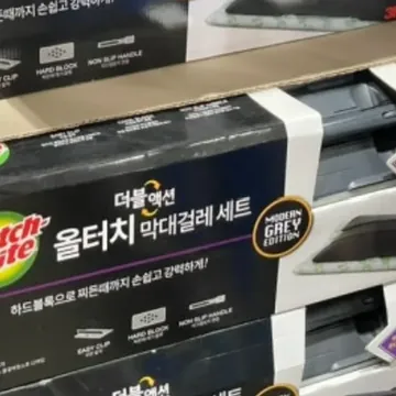 스카치브라이트 3M 더블액션걸레세트 핸들 / 청소포(12+32)