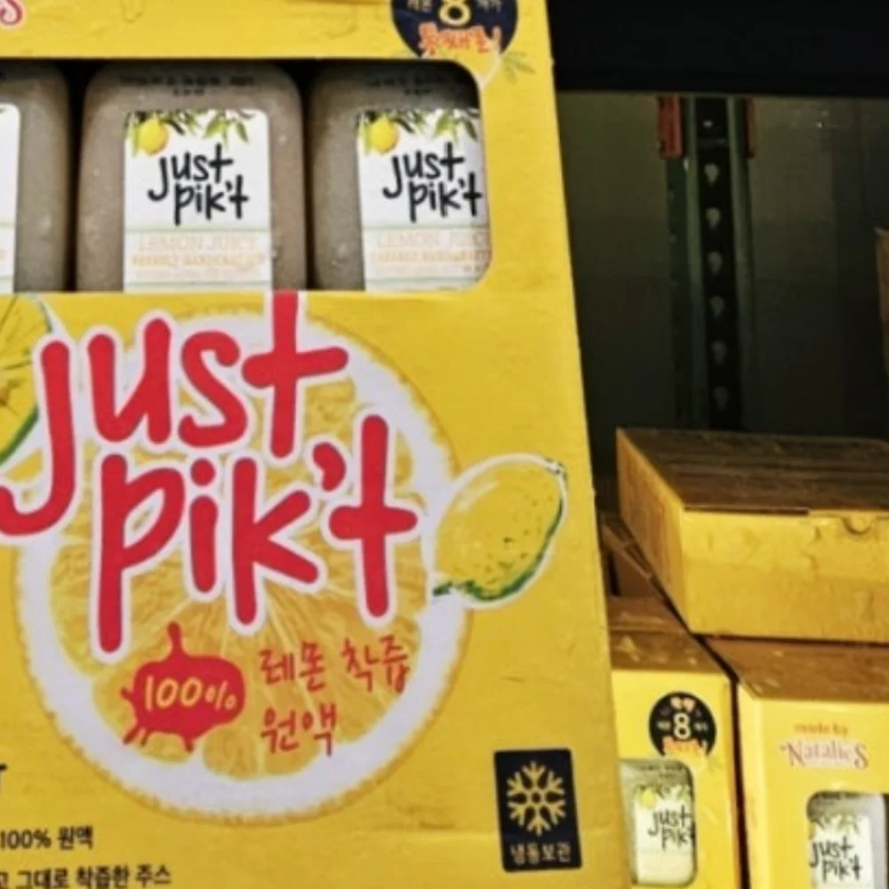 NATALIE'S JUST PIK'T 레몬 착즙액 250ML X 6