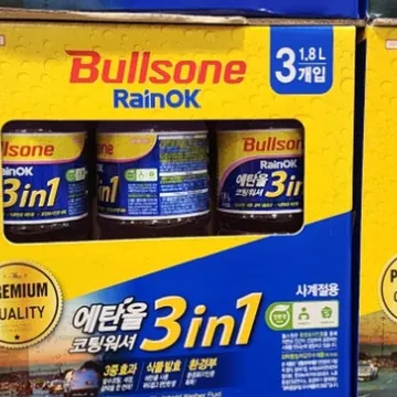 BULLSONE 불스원 3 IN 1 에탄올워셔 1.8L X 3개