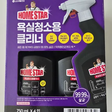 홈스타 욕실청소용클리너 750ML X 4PK