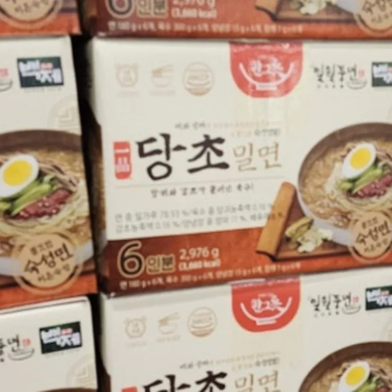 백제 당초밀면 496G X 6