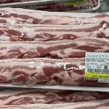 국내산 돈육 통삼겹살 KG당단가