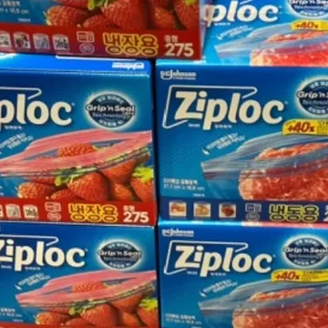 ZIPLOC 스마트지퍼백 (중형) 냉장 275 / 냉동 220