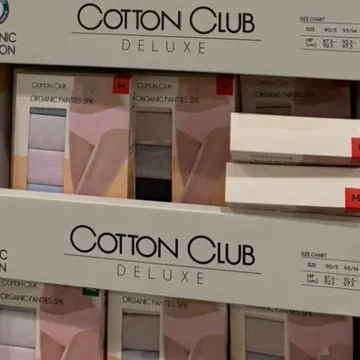 COTTON CLUB 오가닉면팬티 5매 S- XL ASIAN SIZE