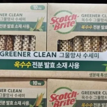 스카치브라이트 옥수수그물망사수세미 10개