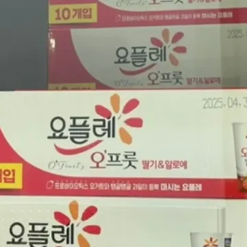요플레 오프룻딸기&알로에 180ML X 10