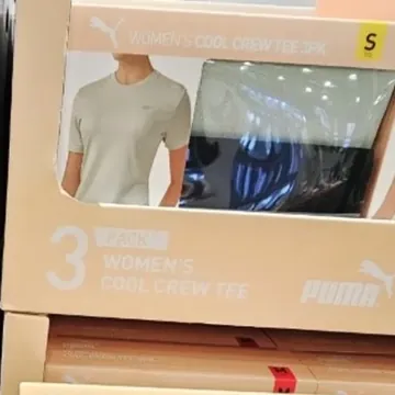 PUMA 성인쿨반팔티3매 S,M,L,XL ASIAN SIZE