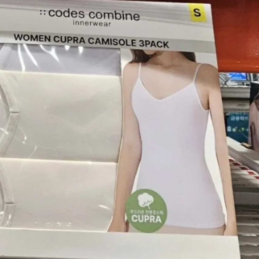 CODES COMBINE 캐미솔 3매 S,M,L,XL ASIAN SIZE