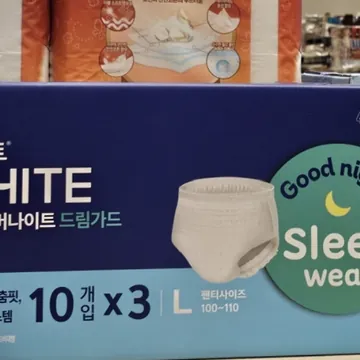 WHITE 화이트 입는 오버나이트 30개