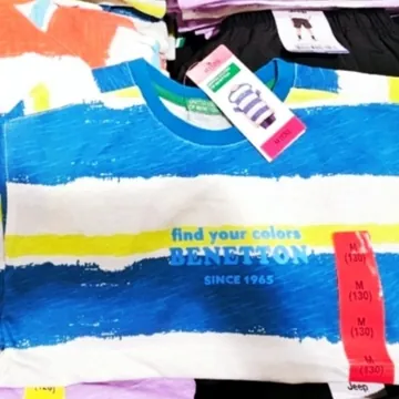 BENETTON 키즈 반소매 티셔츠 120,130,140,150