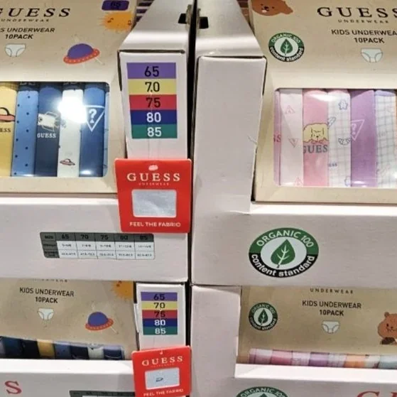 GUESS 아동 팬티 10매 65 - 85 ASIAN SIZE