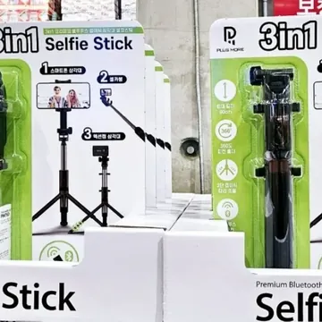 PLUS MORE 삼각대 셀카스틱 블루투스 리모컨