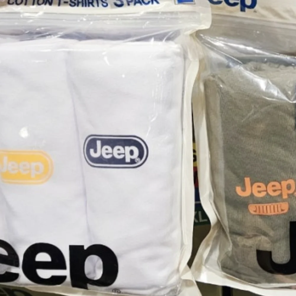 JEEP 라운드티셔츠 3매 S- XL ASIAN SIZE