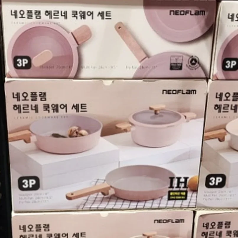 NEOFLAM 네오플램 세라믹 쿡웨어 4P (냄비뚜껑포함)
