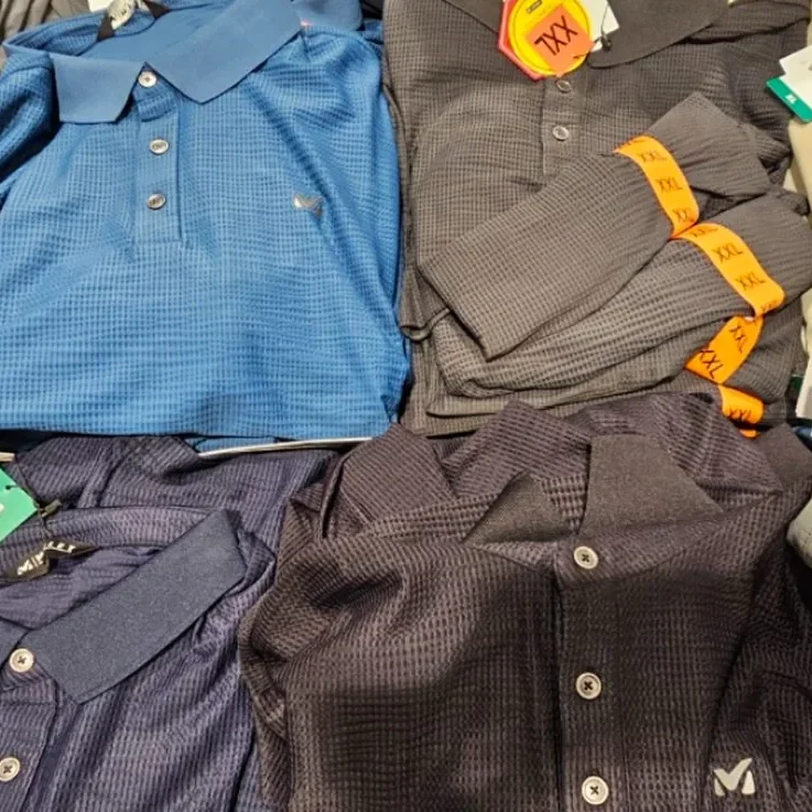 MILLET 남성 쿨 폴로티 M,L,XL,XXL ASIAN SIZE