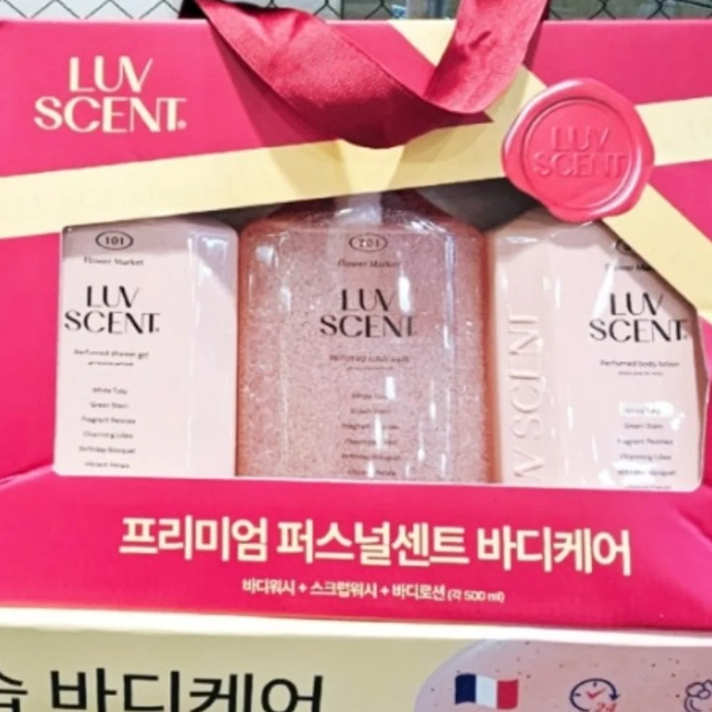 LUV SCENT 럽센트 플라워 마켓 바디케어 세트