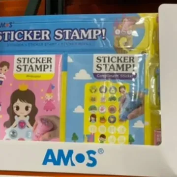 AMOS 아모스 스탬프 스티커 세트
