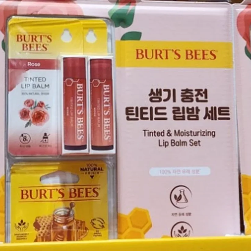 BURT'S BEE 버츠비 틴티드립밤세트 3개입