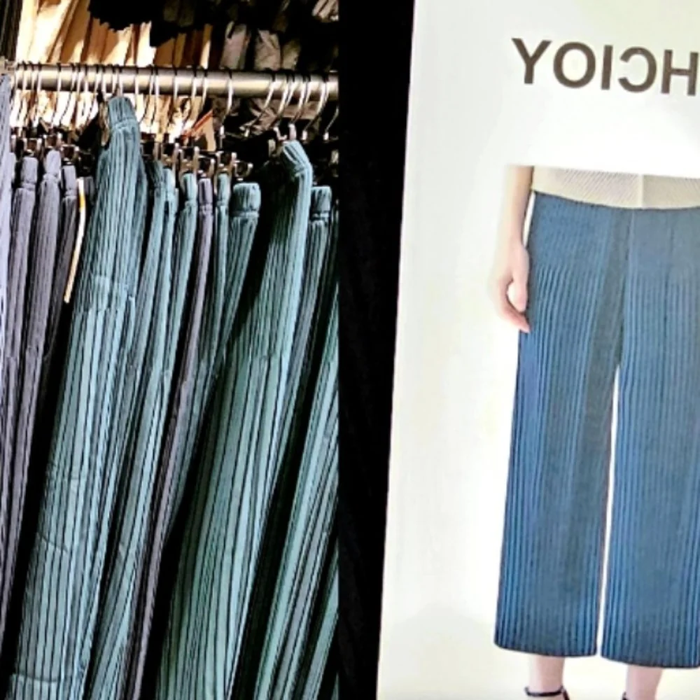 YOICHEU 여성 플리츠 바지 S/M,M/L ASIAN SIZE