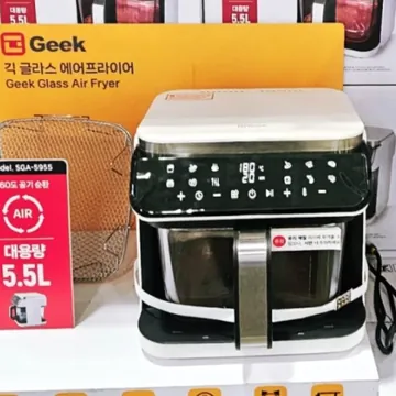 GEEK 긱 글라스 에어프라이어 5.5L