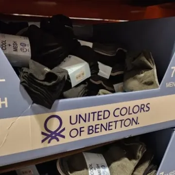 BENETTON 남성 양말 7족 FREE SIZE