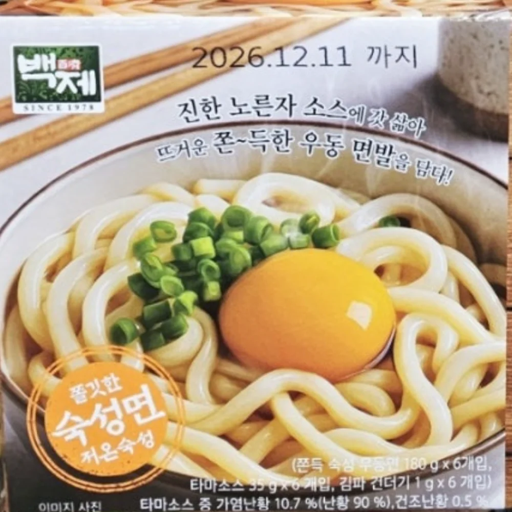 백제 가마타마 우동 216G X 6