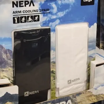 NEPA 쿨링 팔토시 2쌍 블랙 + 화이트