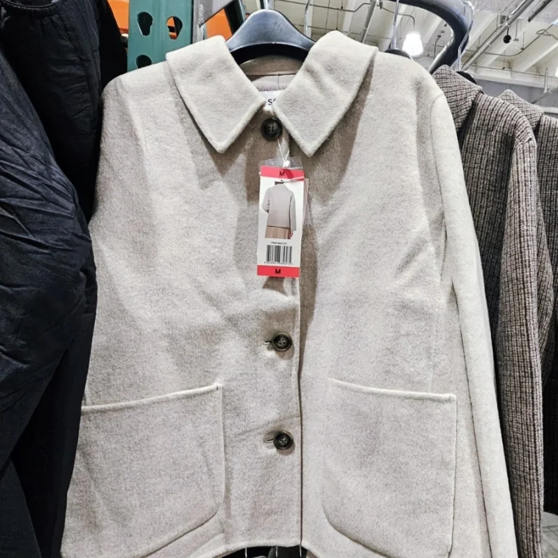 SOUP 여성 하프 코트 S,M,L ASIAN SIZE