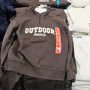 OUTDOOR PRODUCTS 키즈 하프집업세트 130 - 165 ASIAN SIZE