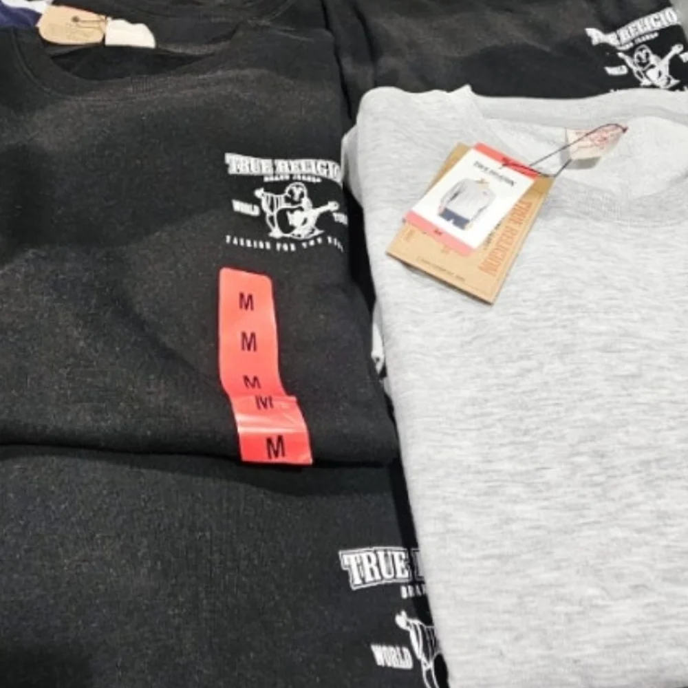 TRUE RELIGION 성인 긴소매 크루 S,M,L,XL ASIAN SIZE