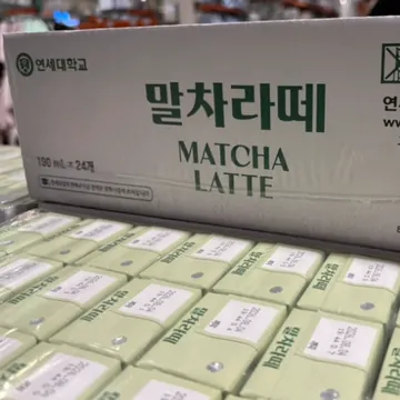 연세우유 말차라떼 유유 190ML X 24