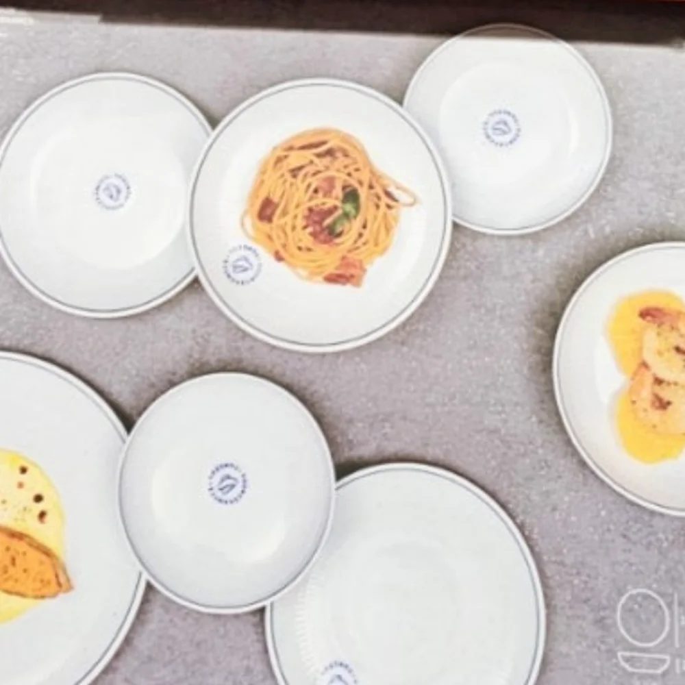 윤도자기 접시세트 7P