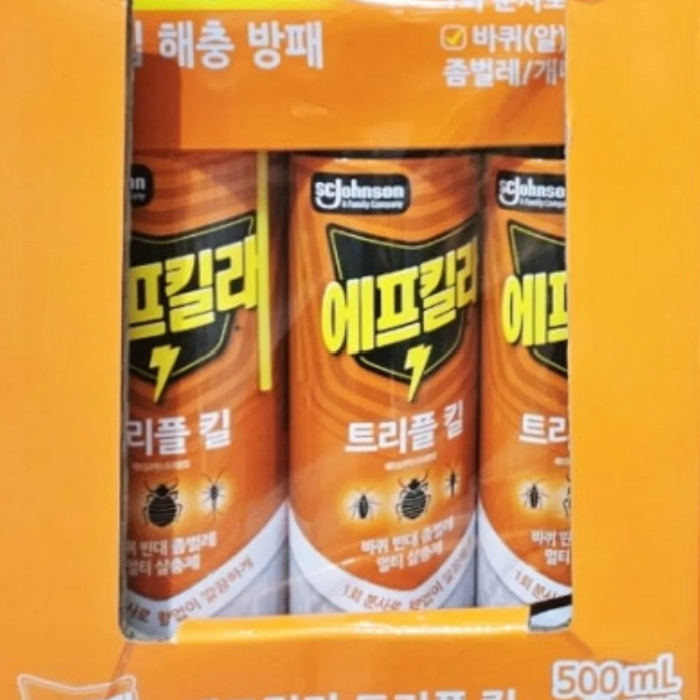 에프킬라 바퀴살충제에어로졸 500ML X 3개