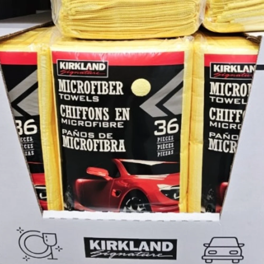 KIRKLAND SIGNATURE 다용도 극세사타월 40X40CM 36장-노랑