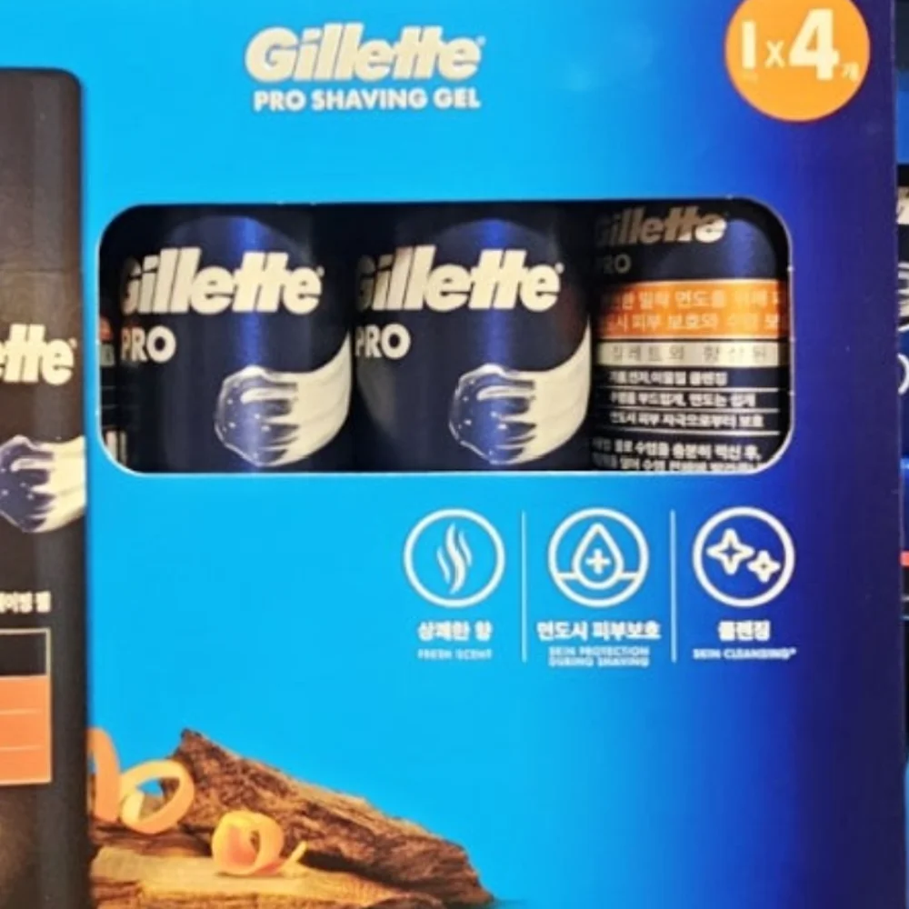 GILLETTE 질레트 프로 쉐이빙 젤 195G X 4개