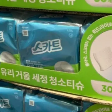 스카트 유리거울 세정티슈 30매 X 8