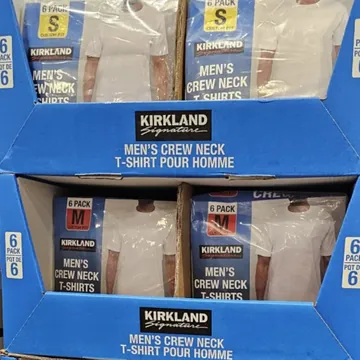 KIRKLAND SIGNATURE 면라운드티셔츠6매 S,M,L,XL CUSTOM FIT