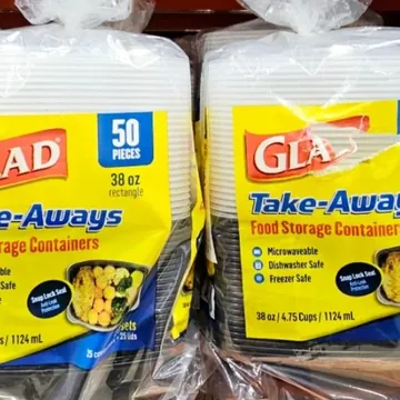 GLAD 밀폐용기 1.1L 50PCS 용기25 + 뚜껑25